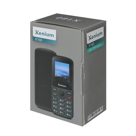 Сотовый Xenium X160 Black 2sim/1.77"/128*160/800мАч/моноблок