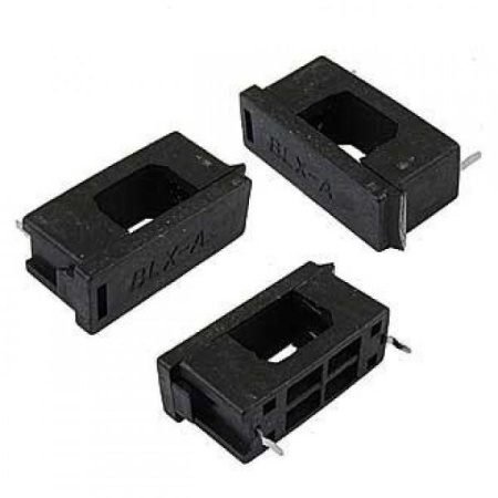 Держатель предохранителя 5*20мм, на плату, 6а, с крышкой, BLX-A