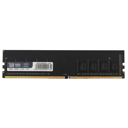 Модуль памяти DIMM DDR4 4Гб 2666МГц BaseTech (BTD42666C19-4GN) CL19