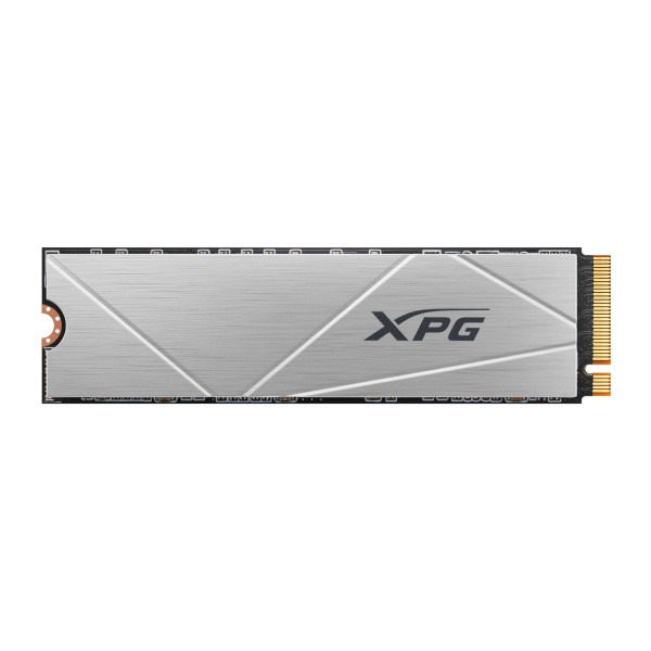 Твердотельный накопитель/ ADATA SSD GAMMIX S60 BLADE, 512GB, M.2(22x80mm), NVMe, PCIe 4.0 x4, 3D NAND, R/W 4700/1700MB/s, IOPs -/-, TBW 110, DWPD 0.12, with HeatSink (5 лет)