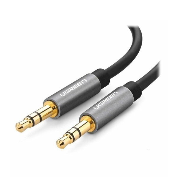 Кабель_аудио 3.5дж-3.5дж - _1.5м соединитель UGREEN AV119 (10734) черный