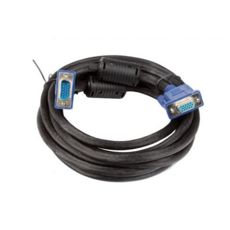 Кабель Удлинительный VGA(m) - VGA(f)  3.0м VCOM, 2 фильтра, черный (VVG6460-3M) Кабель Удлинительный VGA(m) - VGA(f)  3.0м VCOM, 2 фильтра, черный (VVG6460-3M)