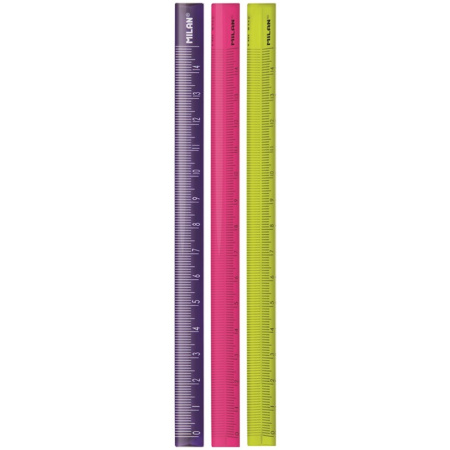 Линейка 15см. Milan, пластик, трехгранная (971877 / 351260С)