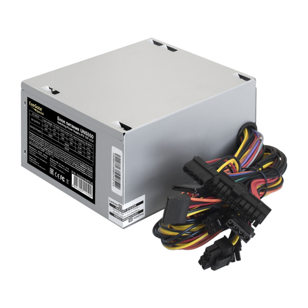Блок питания 550Вт ExeGate UNS550 (120мм,1PCI-E,3SATA)