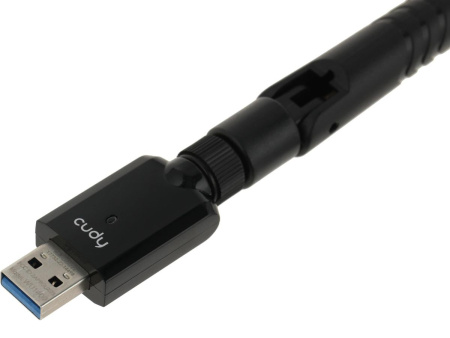 Адаптер WI-FI USB CUDY WU1400 AC1300 867+400_Mbps 802.11n/ac 2.4/5 ГГц