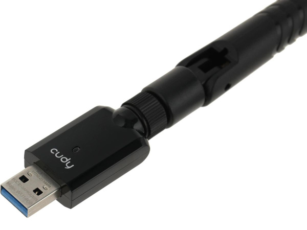 Адаптер WI-FI USB CUDY WU1400 AC1300 867+400_Mbps 802.11n/ac 2.4/5 ГГц