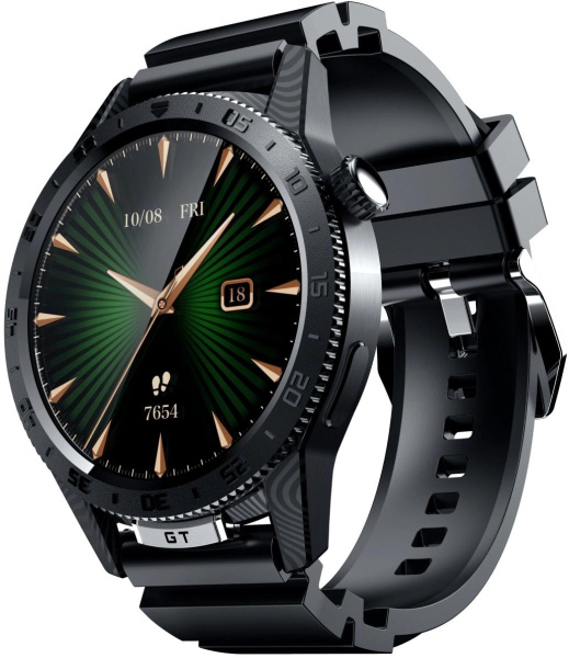 Смарт-часы Tecno Watch GT 1s 1.51" AMOLED корп.черный (WGT01S)