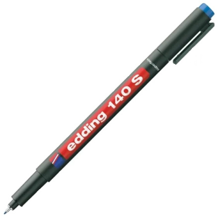 Маркер для глянц. поверхностей EDDING синий, 0,3мм (E-140S)