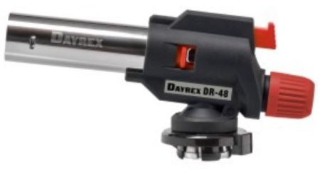Горелка газовая Dayrex DR-48, пропан-бутан, пъезоподжиг, 1300C, 2.1г/мин