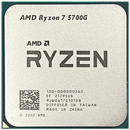 Процессор AMD AM4 Ryzen 7 5700G (8ядер/16потоков*3,8ГГц-4,6ГГц,16Мб,Vega8,65Вт) oem
