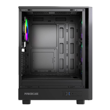 Корпус ATX Б_БП Powercase Mistral A4B (USB, Audio,TG, 4x120mm FRGB, черный)[CMAB-L4]