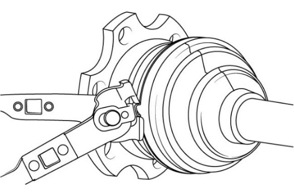 Клещи для хомутов ШРУСа, усиленные, Дело техники 816106