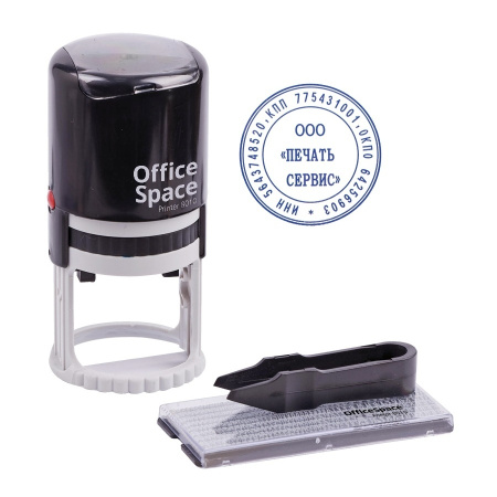 Печать самонаборная OfficeSpace, D40мм, 1 круг (BSt_40515)