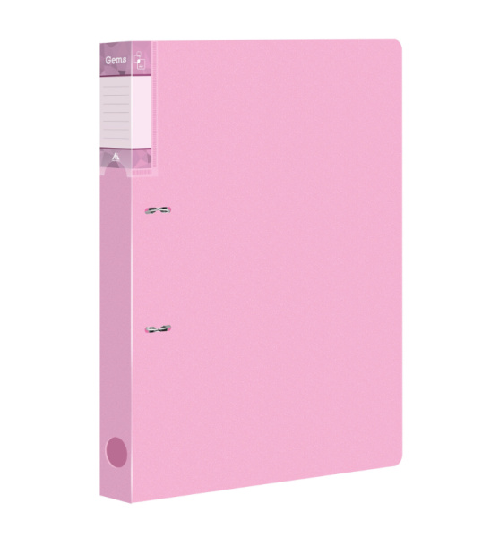 Папка 2 кольца Бюрократ "Gems", 32мм, 700мкм, GEM0812/2RPIN