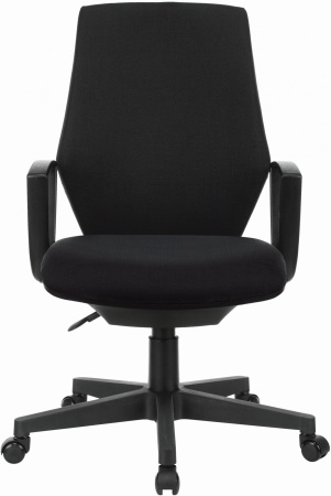 Кресло Бюрократ CH-545 черный 38-418 крестов. пластик CH-545/418-BLACK (1418126)