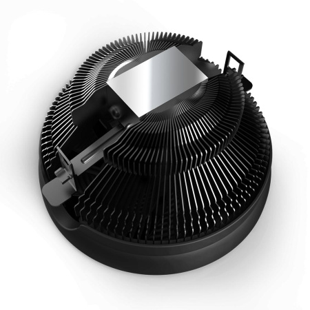 Кулер для процессора/ CPU Cooler PCCooler E126M PRO (92W, 4-pin PWM, 70mm, Al/Cu, -mm, FRGB, 1x120mm, 65.46CFM, 29.8dBA, 1600RPM, S: 1700/1200/115X, AM5/AM4, black)