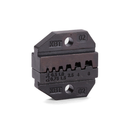 Матрица кримпера КВТ МПК-02, НШВ НШВИ 0.25..6.0мм², обжим трапеция, для СТВ СТК СТА