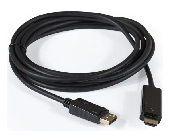 Кабель DisplayPort(m) - HDMI(m)   2.0м ExeGate, черный (EX-CC-DP-HDMI-2.0)