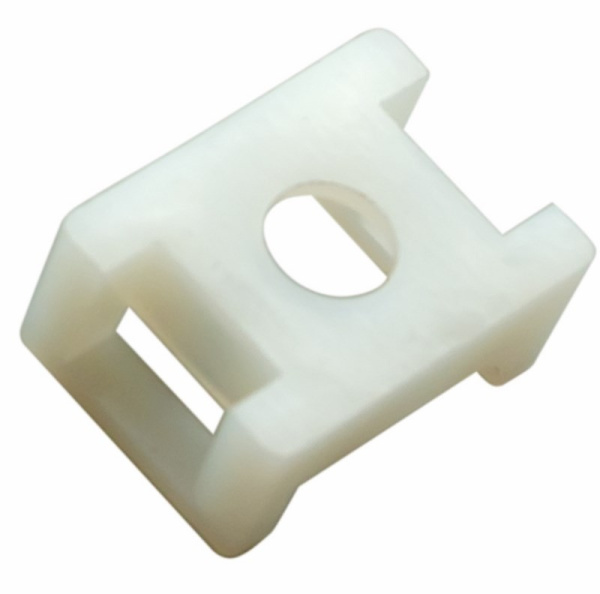 Площадка для крепежа стяжки 22*16, под винт, пластик, белый, ПС-2, уп. 100шт, Rexant 07-2102