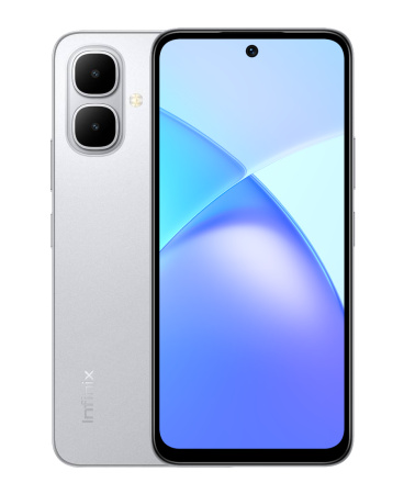 Смартфон INFINIX Smart 10 4Гб 128Гб Titanium Silver 6.67", IPS, 1600*720, 2*1.8+6*1.6ГГц, 8Мп, 8Мп, 4G, NFC, 5000мАч, And 15 Go