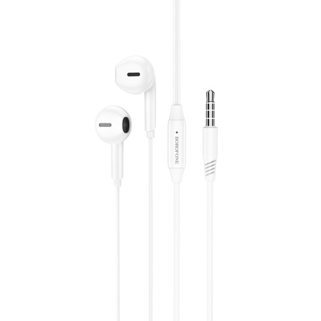 Гарнитура проводная BOROFONE BM71 вставные, кабель 1.2м, белый