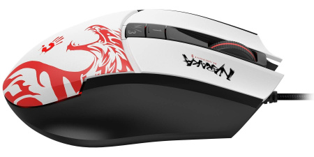 Игровая мышь USB A4Tech Bloody L65 Max оптическая, 12000dpi, 6кн, White