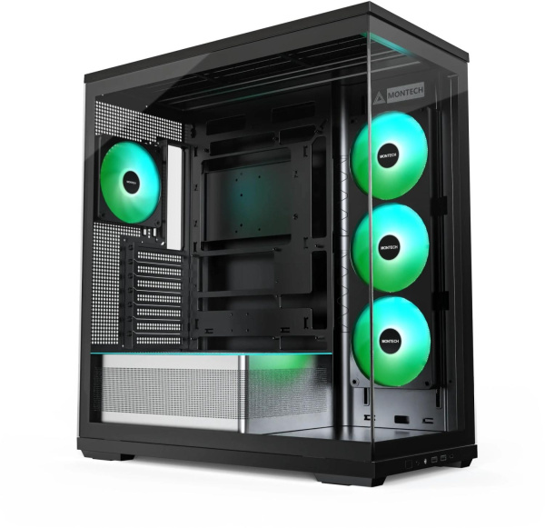 Корпус Montech TG3 черный без БП ATX 9x120mm 4x140mm 2xUSB3.0 audio bott PSU