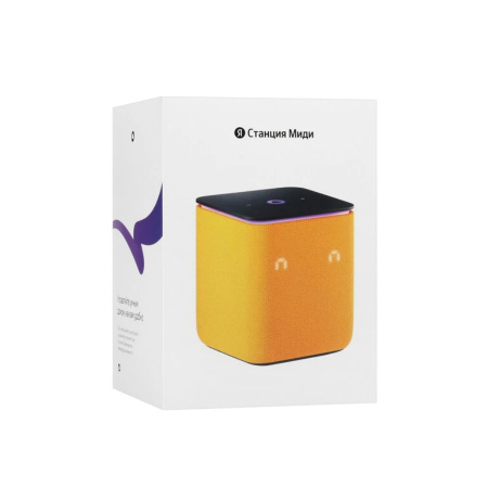 Умная колонка Яндекс Станция Миди с Zigbee 24Вт YNDX-00054ORG Оранжевая