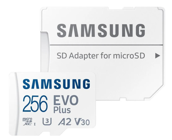 Карта памяти MicroSDXC 256Gb Samsung EVO Plus Class10 UHS-I U3 V30 [MB-MC256SA/EU] (SD адаптер)