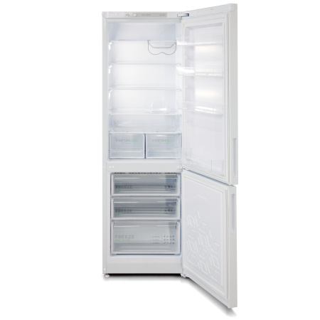 Холодильник Бирюса 6127 White, 2 камеры, 345/245/100л, 60x62.5x190, класс A, автоматическое