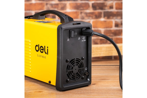 Сварочный аппарат инверторный Deli DL-ZX7-160-E1 20-160А, 6,8кВт, 40%, диаметр электрода 1,6-4мм