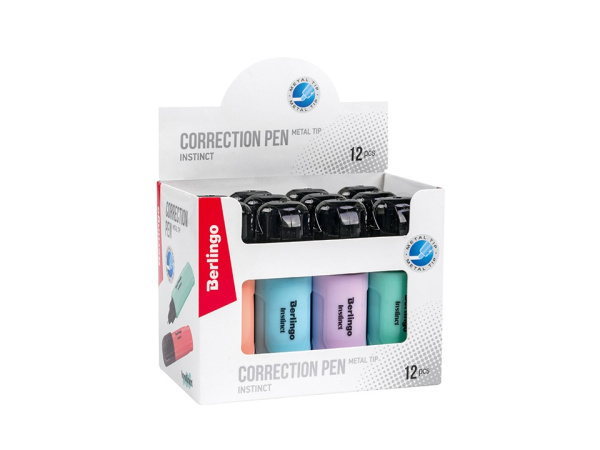 Корректирующий карандаш BERLINGO "Instinct" 05мл. мет. наконечник (KR515)