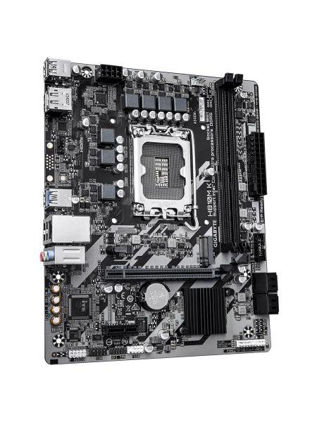 Мат.плата S1851 H810 GIGABYTE H810M K (mATX,2DDR5,M.2,PCI-E16,PCI-E,4SATA,HDMI,DP,PC6400)