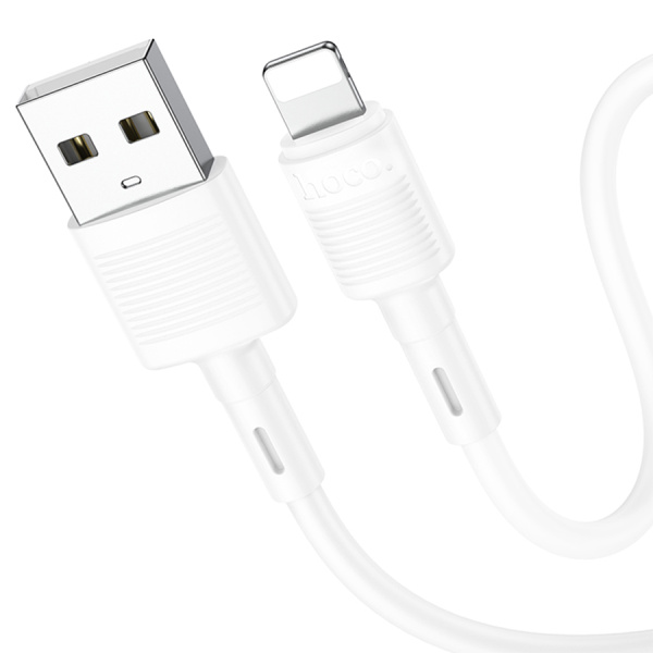 Кабель Lightning (m) - USB(m) HOCO X83, 1м, 2.4А белый
