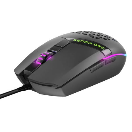 Игровая мышь USB Perfeo RANDOM (PF_B3409) оптическая, 6кн., LED подсветка 1200-3200dpi