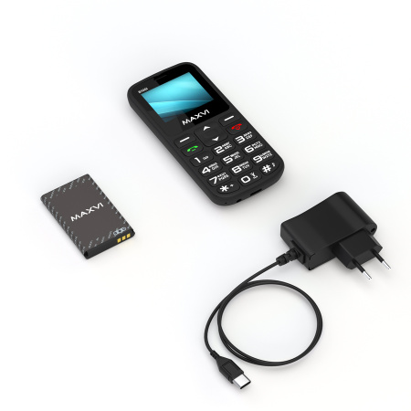 Сотовый Maxvi B100i Black 2sim/1.77"/160*128/microSD/Bt/600мАч/моноблок