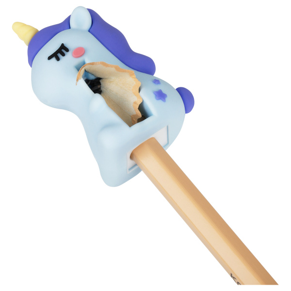 Точилка MESHU "Unicorn" 1 отверстие, ассорти MS_53234