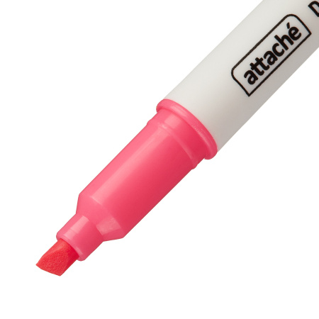 Маркер текстовыделитель Attache "Double" желтый/розовый 1-4 мм (958562)