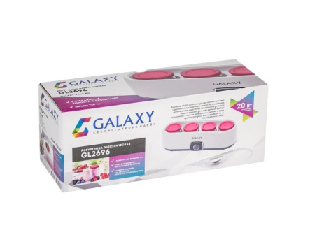 Йогуртница Galaxy GL 2696 White 20Вт, 4*180мл