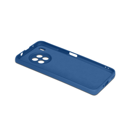 Чехол силиконовый с микрофиброй для Huawei Nova 8i/ Honor 50 Lite DF hwOriginal-24 (blue)