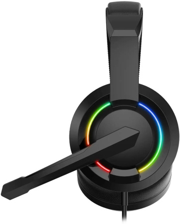 Игровая гарнитура Оклик HS-L315G полноразмерные, USB, кабель 1.8м, Black