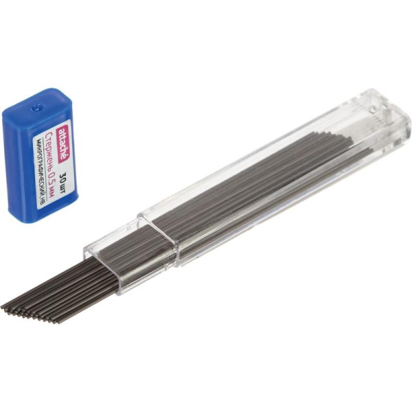 Грифель 0,5мм. Attache HB 30шт. (362516)