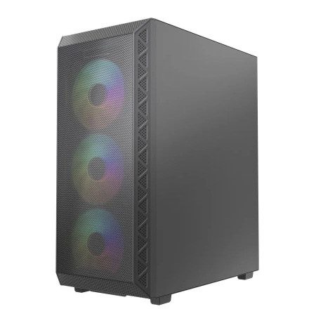 Корпус ATX Б_БП Powercase Mistral S4B ARGB (USB3.0,Audio,черный,Mesh,TG,4х120мм ARGB PWM fans,CPU Cooler до 160мм, VGA до 310мм)[CMSB-A4]