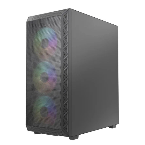 Корпус ATX Б_БП Powercase Mistral S4B ARGB (USB3.0,Audio,черный,Mesh,TG,4х120мм ARGB PWM fans,CPU Cooler до 160мм, VGA до 310мм)[CMSB-A4]
