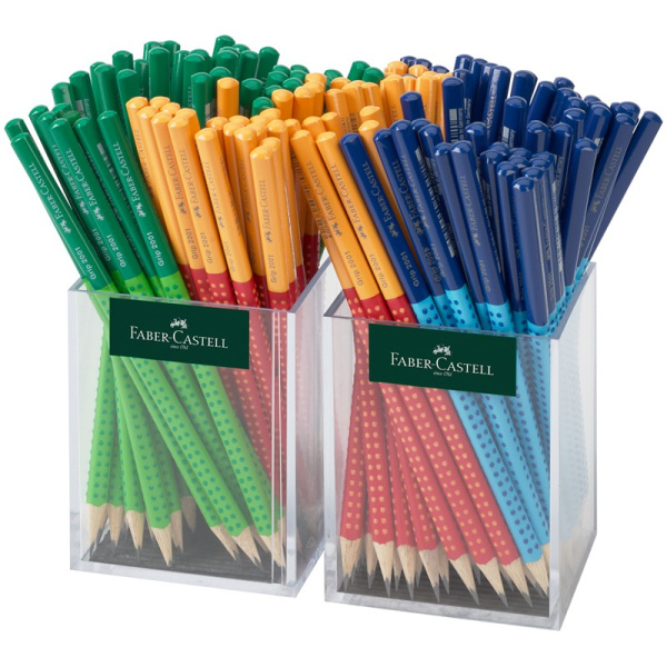 Карандаш ч/гр. Faber-Castell "Grip 2001 Two Tone", B, трехгран., (117070)
