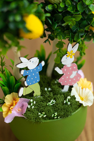 Набор "Mr. Carving" ВД-1163 "Танцующие кролики" фанера 0.3 см 5.5х8.5см.,4.6х9см.