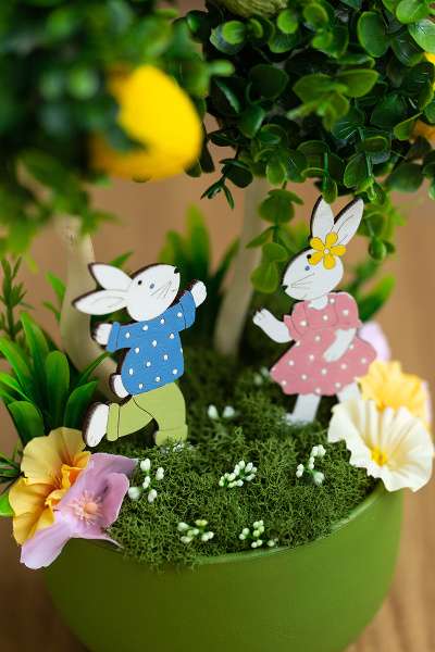 Набор "Mr. Carving" ВД-1163 "Танцующие кролики" фанера 0.3 см 5.5х8.5см.,4.6х9см.