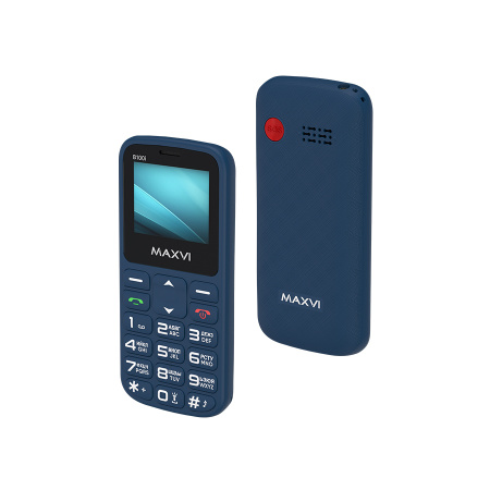 Сотовый Maxvi B100i Blue 2sim/1.77"/160*128/microSD/Bt/600мАч/моноблок