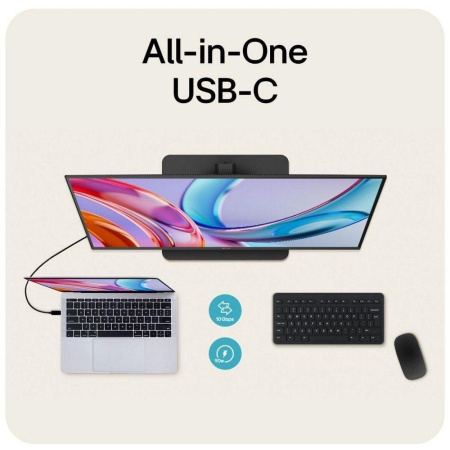 Монитор 31.5" LG 32U720A-B   VA, 3840x2160, 60Hz, 5ms, 250сd/m, 3000:1, HDR10 | 2xHDMI(2.0), DP(1.4), Type-C(PD-90W), 2xUSB3.0 | HAS, Swivel, ExPSU, Speakers, Vesa 100, Black