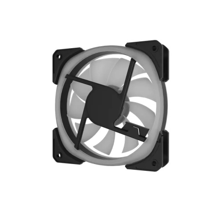 Кулер в корпус 120х120х25 Powercase (СM21-12 ARGB) Black (800-1500prm/4pin+ARGB Sync/подшипник гидравлический/ARGB)